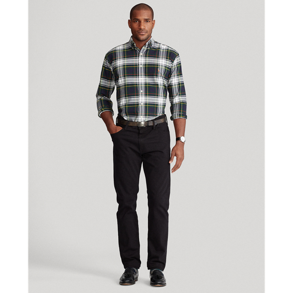 Navy/White Tartan Oxford Shirt Big & Tall 4