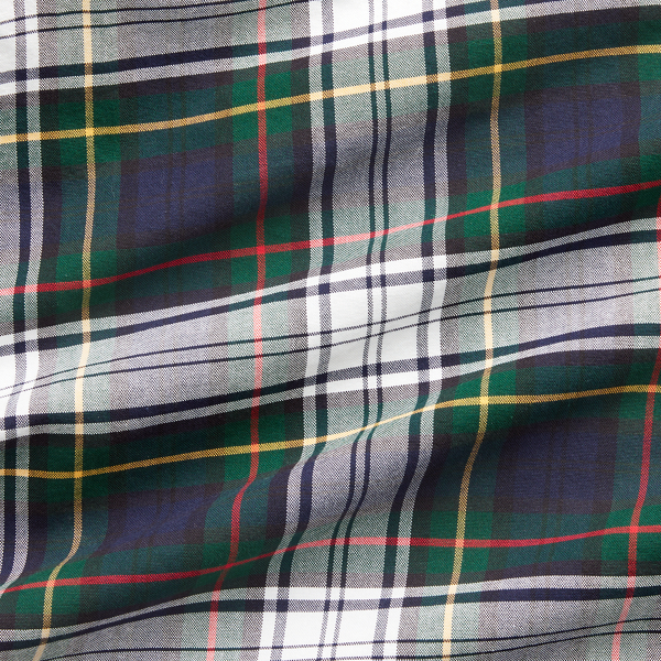 Navy/White Tartan Oxford Shirt Big & Tall 7