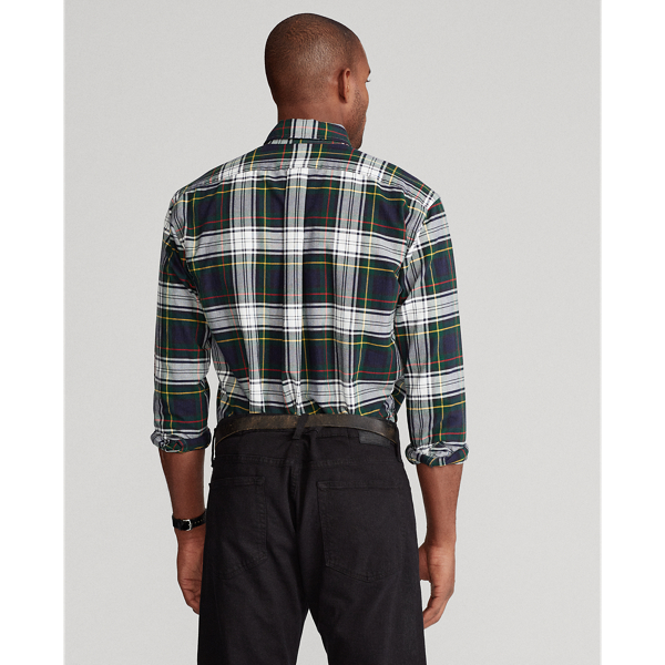 Navy/White Tartan Oxford Shirt Big & Tall 5