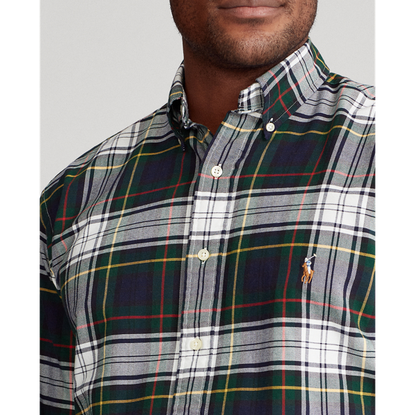 Navy/White Tartan Oxford Shirt Big & Tall 6
