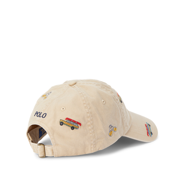 Caf&eacute; Tan/Embroidery Embroidered Chino Cap Polo Ralph Lauren 2