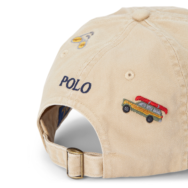 Caf&eacute; Tan/Embroidery Embroidered Chino Cap Polo Ralph Lauren 3