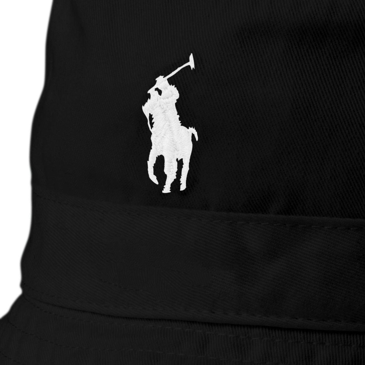 Мужские головные уборы Ralph Lauren Cotton Chino Bucket Hat, цвет: Чёрный — фото 2