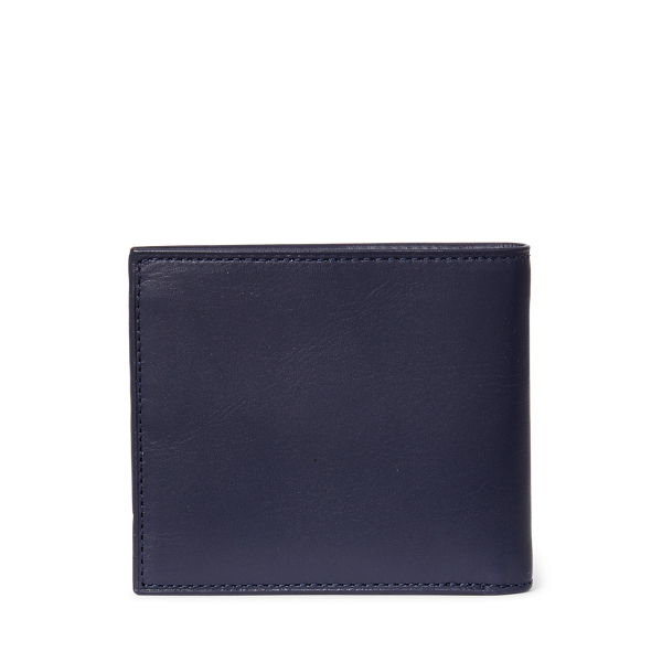 Navy Polo Bear Leather Billfold Wallet Polo Ralph Lauren 2