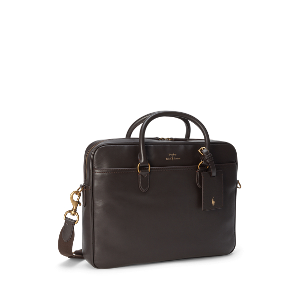 Leather briefcase bag online