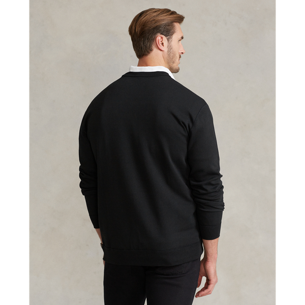 Polo Black W Olive Camo Camo Big Pony Double-Knit Sweatshirt Big & Tall 5