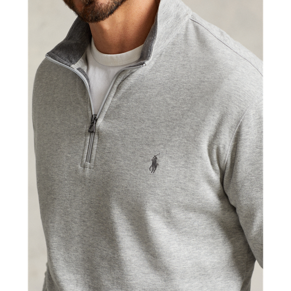 Luxury Jersey Quarter-Zip Pullover | Ralph Lauren