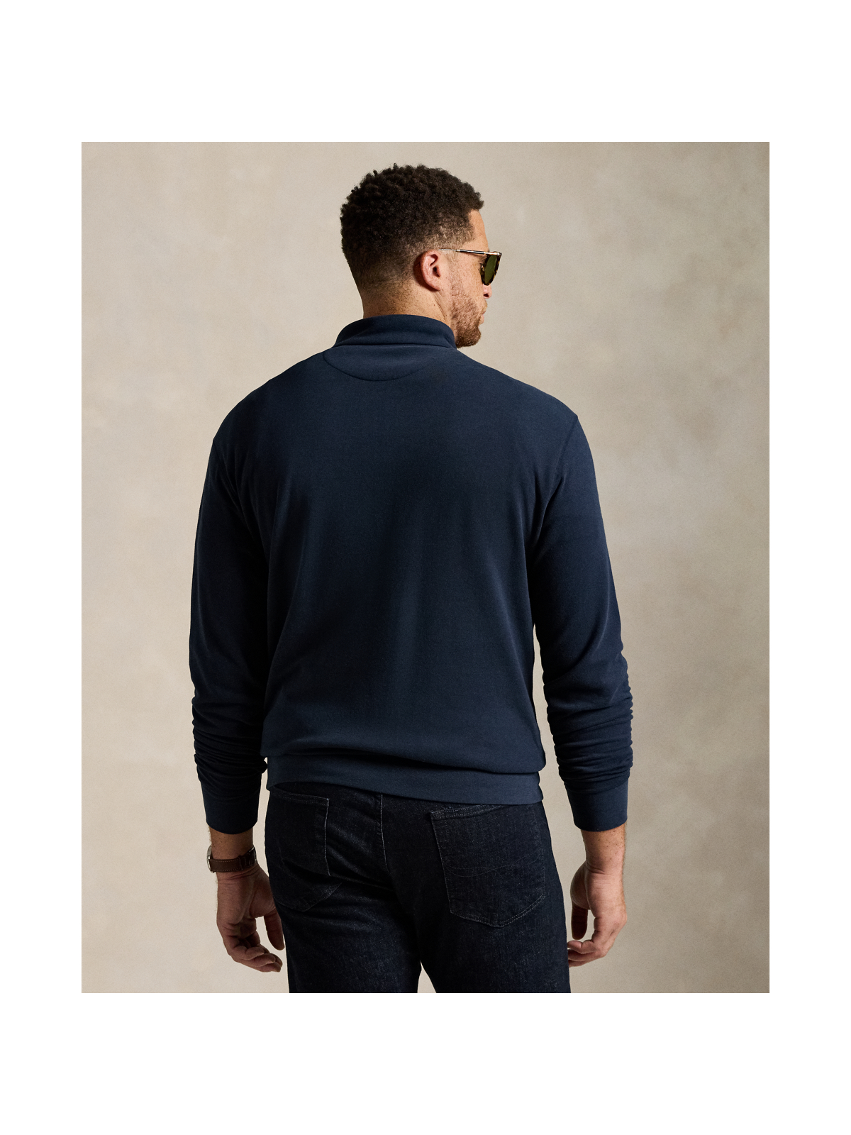 Мужские свитеры Ralph Lauren Luxury Jersey Quarter-Zip Pullover — фото 2