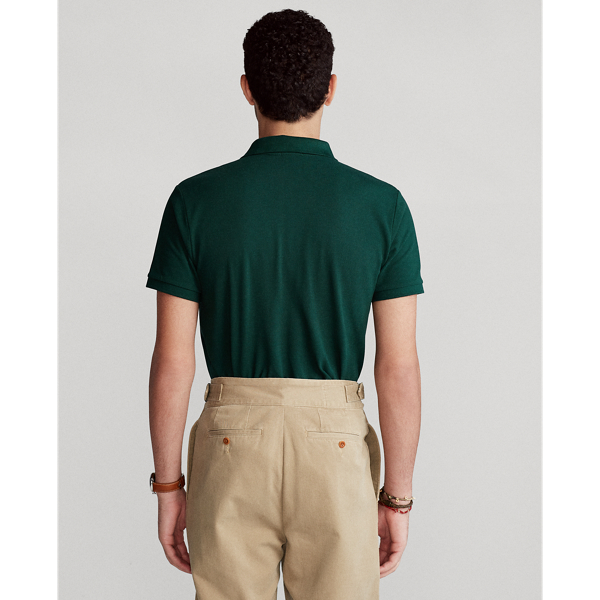 College Green Polo Bear Mesh Polo Shirt Big & Tall 4