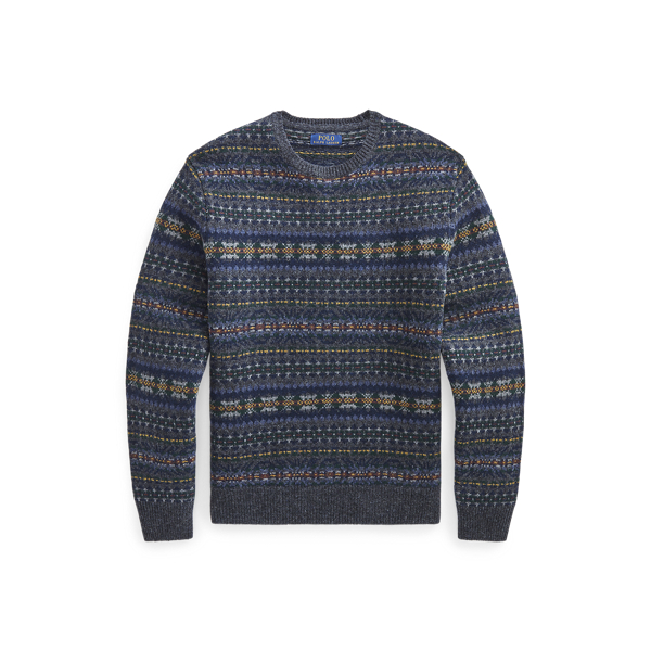Fair Isle Wool Sweater Big & Tall em 1