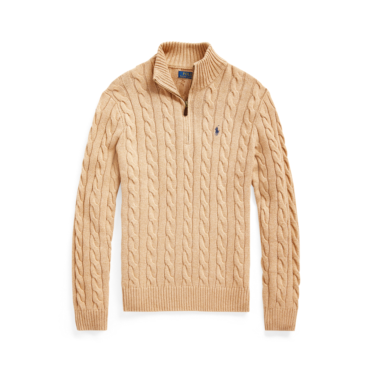 Cable-Knit Cotton Quarter-Zip Sweater | Ralph Lauren