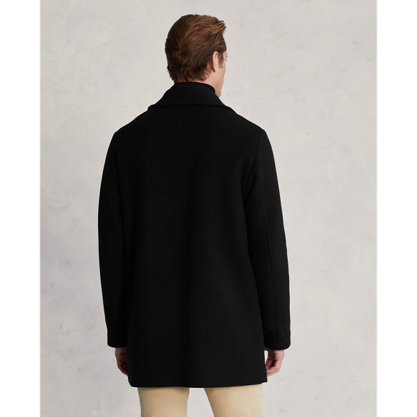 Black Layered-Effect Car Coat Polo Ralph Lauren 5
