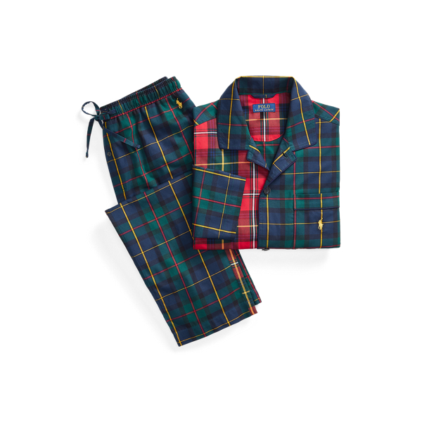 Pigiama scozzese in cotone Polo Ralph Lauren in 1