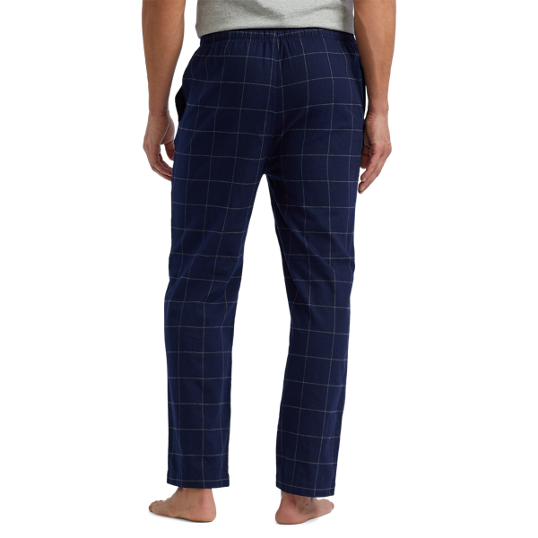 Cal&ccedil;as de pijama em flanela de algod&atilde;o Polo Ralph Lauren em Azul-marinho 4