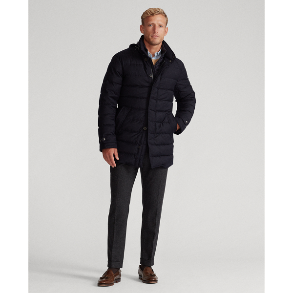 Collection Navy Layered-Effect Down Walking Coat Polo Ralph Lauren 4