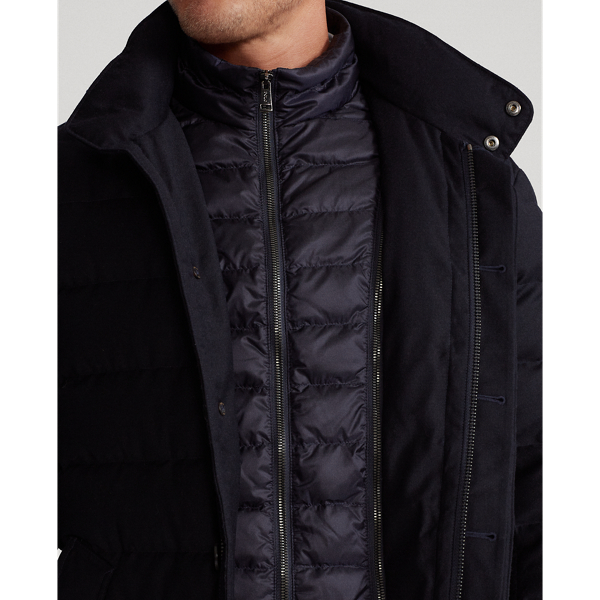 Collection Navy Layered-Effect Down Walking Coat Polo Ralph Lauren 6