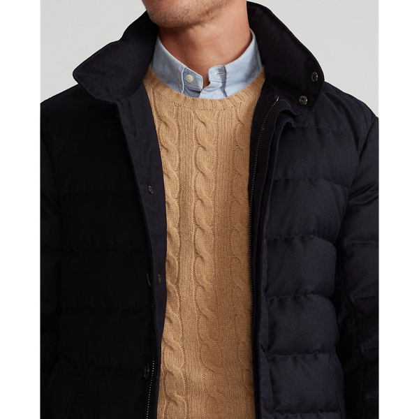 Collection Navy Layered-Effect Down Walking Coat Polo Ralph Lauren 8