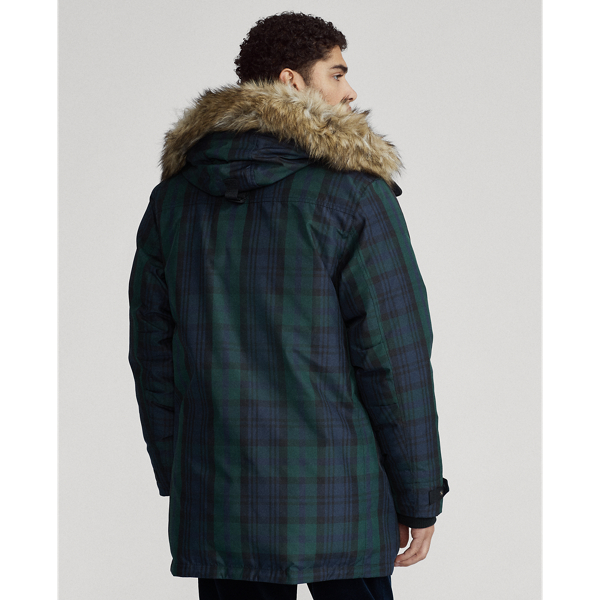Blackwatch Faux-Fur-Trim Tartan Down Parka Polo Ralph Lauren 5