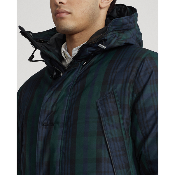 Blackwatch Faux-Fur-Trim Tartan Down Parka Polo Ralph Lauren 6