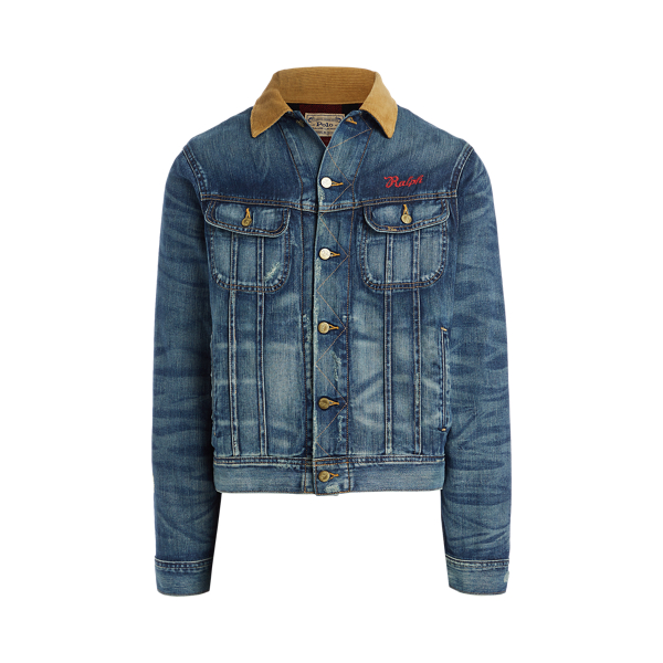 Polo ralph lauren embroidered denim jacket hotsell