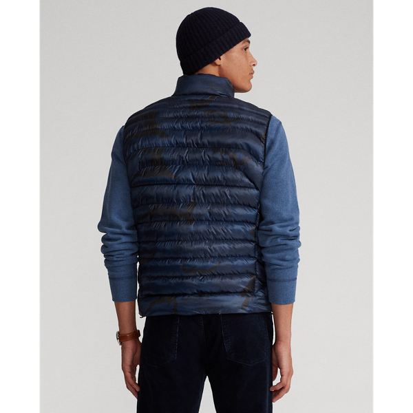 Navy Surpls Camo Camo Packable Gilet Polo Ralph Lauren 5