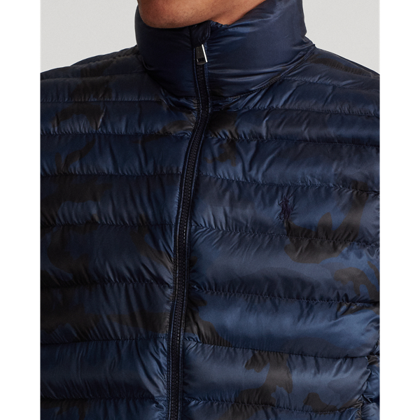 Navy Surpls Camo Camo Packable Gilet Polo Ralph Lauren 6