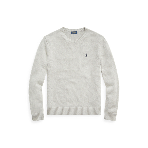 Pull col rond en coton Polo Ralph Lauren en Chiné Andover 2