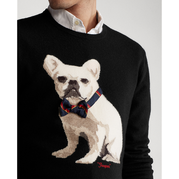 Bow Tie Dog Cashmere Jumper for Men Ralph Lauren IL