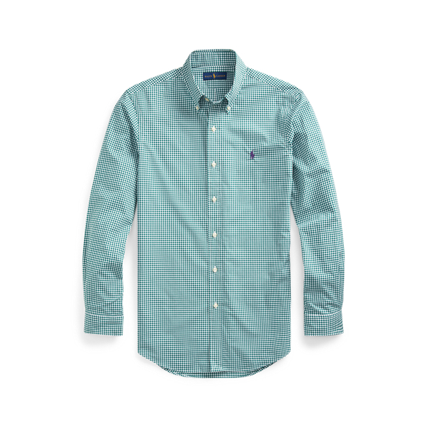 Custom Fit Gingham Poplin Shirt Polo Ralph Lauren em 1