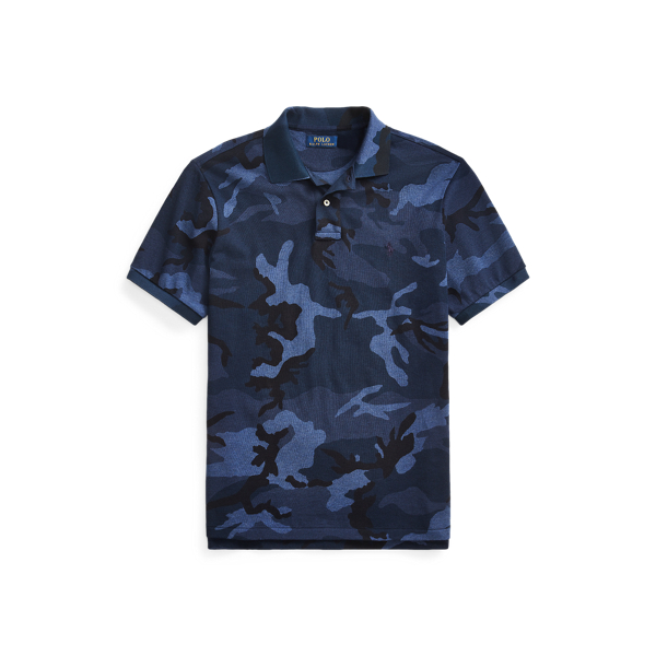 Custom Slim Fit Camo Mesh Polo Shirt for Men Ralph Lauren UK