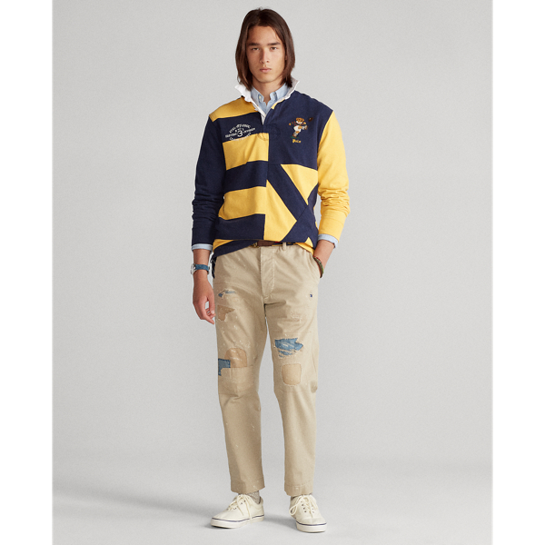 Gold Bugle Multi Classic Fit Kicker Bear Rugby Polo Ralph Lauren 4