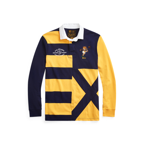 Gold Bugle Multi Classic Fit Kicker Bear Rugby Polo Ralph Lauren 2