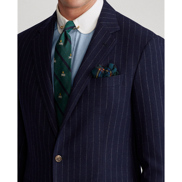Navy/Cream Polo Striped Wool Suit Jacket Polo Ralph Lauren 6