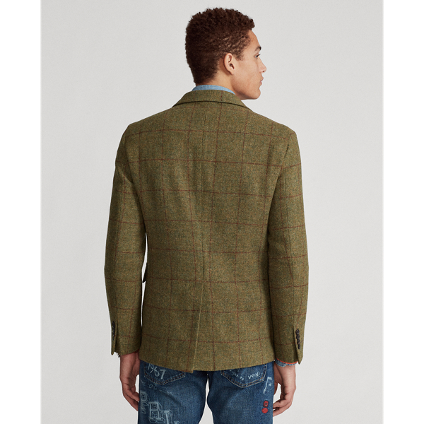 Olive/Orange Polo Soft Checked Wool Sport Coat Polo Ralph Lauren 5