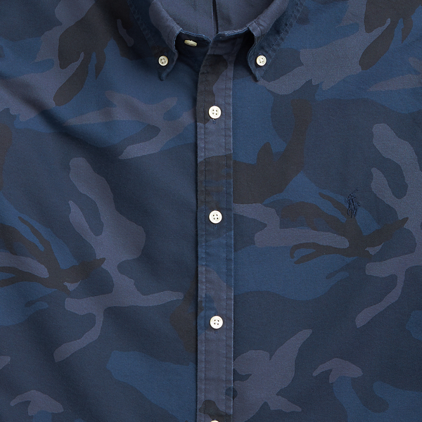 Blue Camo Slim Fit Camo Oxford Shirt Polo Ralph Lauren 4