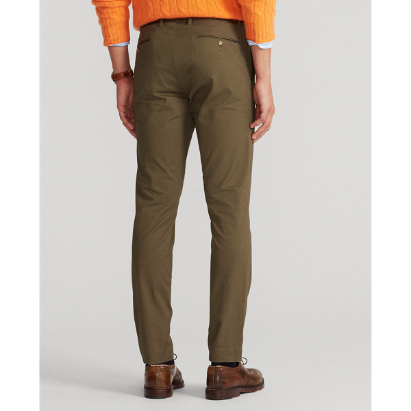 Getailleerde slim fit chino met stretch Polo Ralph Lauren in Expedition olive 5