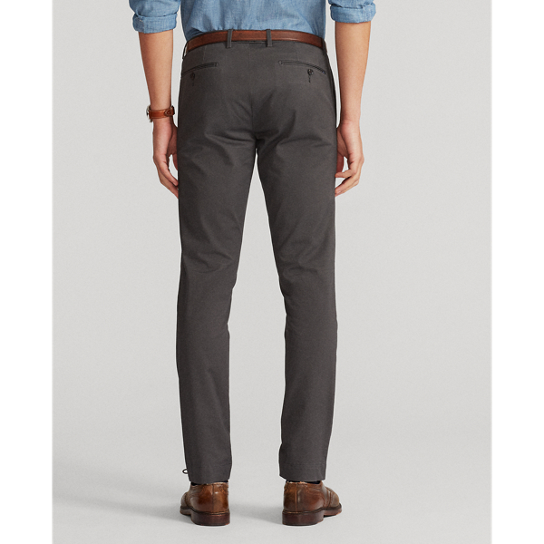 Stretch-Tailored-Slim-Fit Chinohose Polo Ralph Lauren in Pebble Black 5