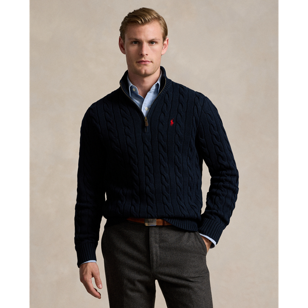 Ralph lauren cable knit cotton sweater best sale