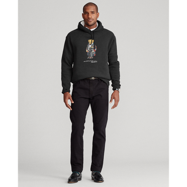 Black Duffel Bear Fleece Hoodie Big & Tall 4