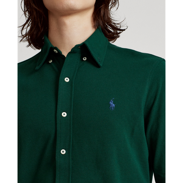 College Green Featherweight Mesh Shirt Polo Ralph Lauren 6