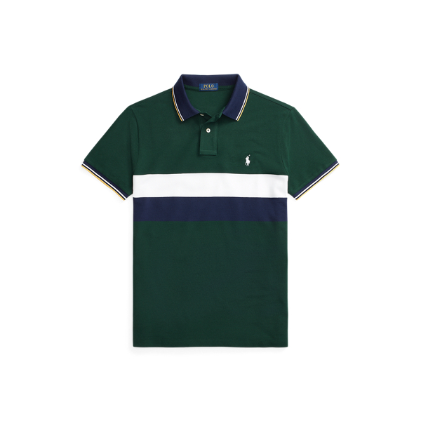 Custom Slim Fit Mesh Polo Polo Ralph Lauren em 1