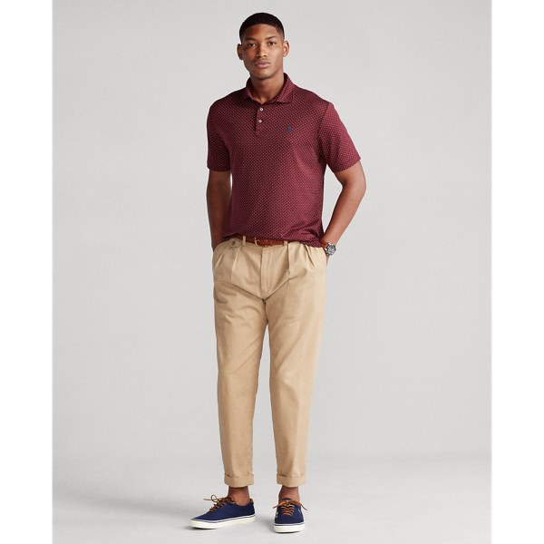 Classic Wine Polka Dot Slim Fit Soft Cotton Polo Polo Ralph Lauren 4