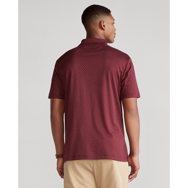 Classic Wine Polka Dot Slim Fit Soft Cotton Polo Polo Ralph Lauren 5