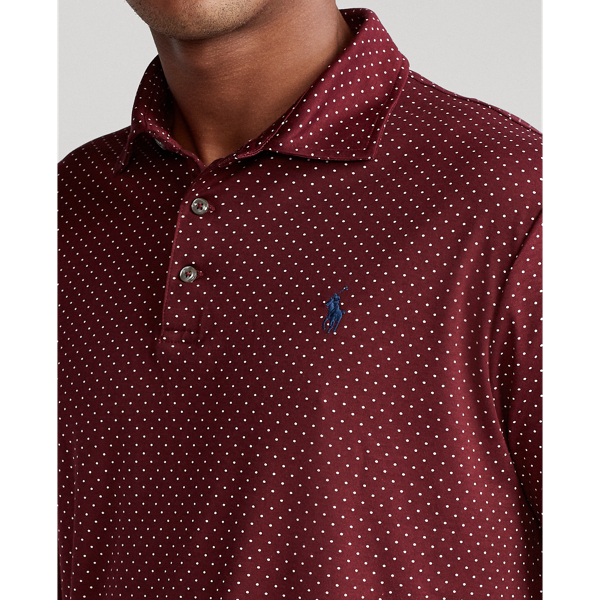 Classic Wine Polka Dot Slim Fit Soft Cotton Polo Polo Ralph Lauren 6