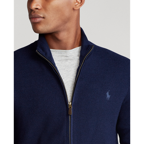 Hunter Navy Washable Wool Full-Zip Jumper Polo Ralph Lauren 5
