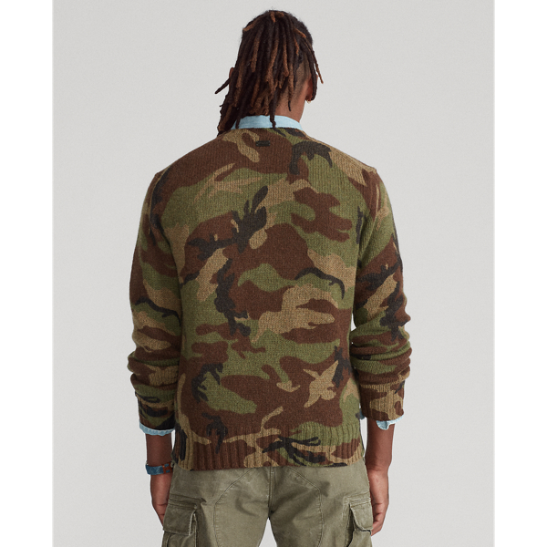 Camo Camo-Print Wool Jumper Polo Ralph Lauren 5