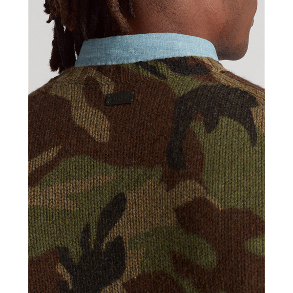 Camo Camo-Print Wool Jumper Polo Ralph Lauren 6