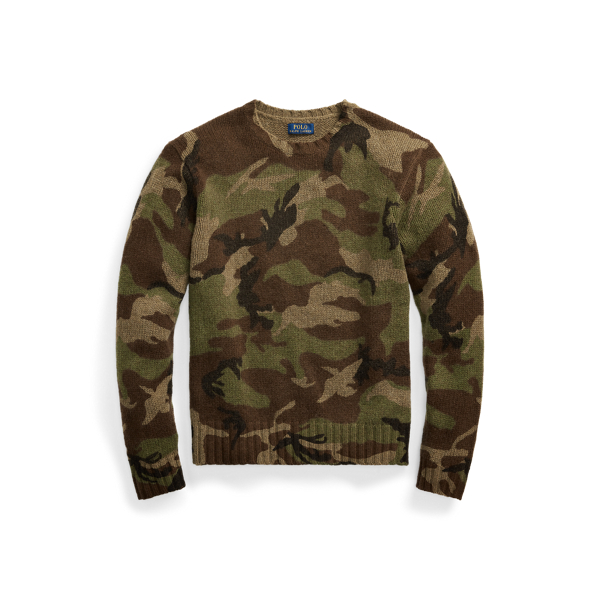 Camo Camo-Print Wool Jumper Polo Ralph Lauren 2