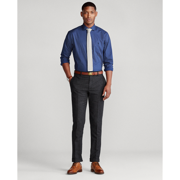 All Over Dot Slim Fit Dot Poplin Shirt Polo Ralph Lauren 3