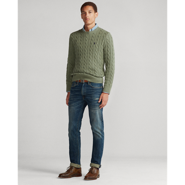 Lovette Heather Cable-Knit Cotton Jumper Polo Ralph Lauren 4